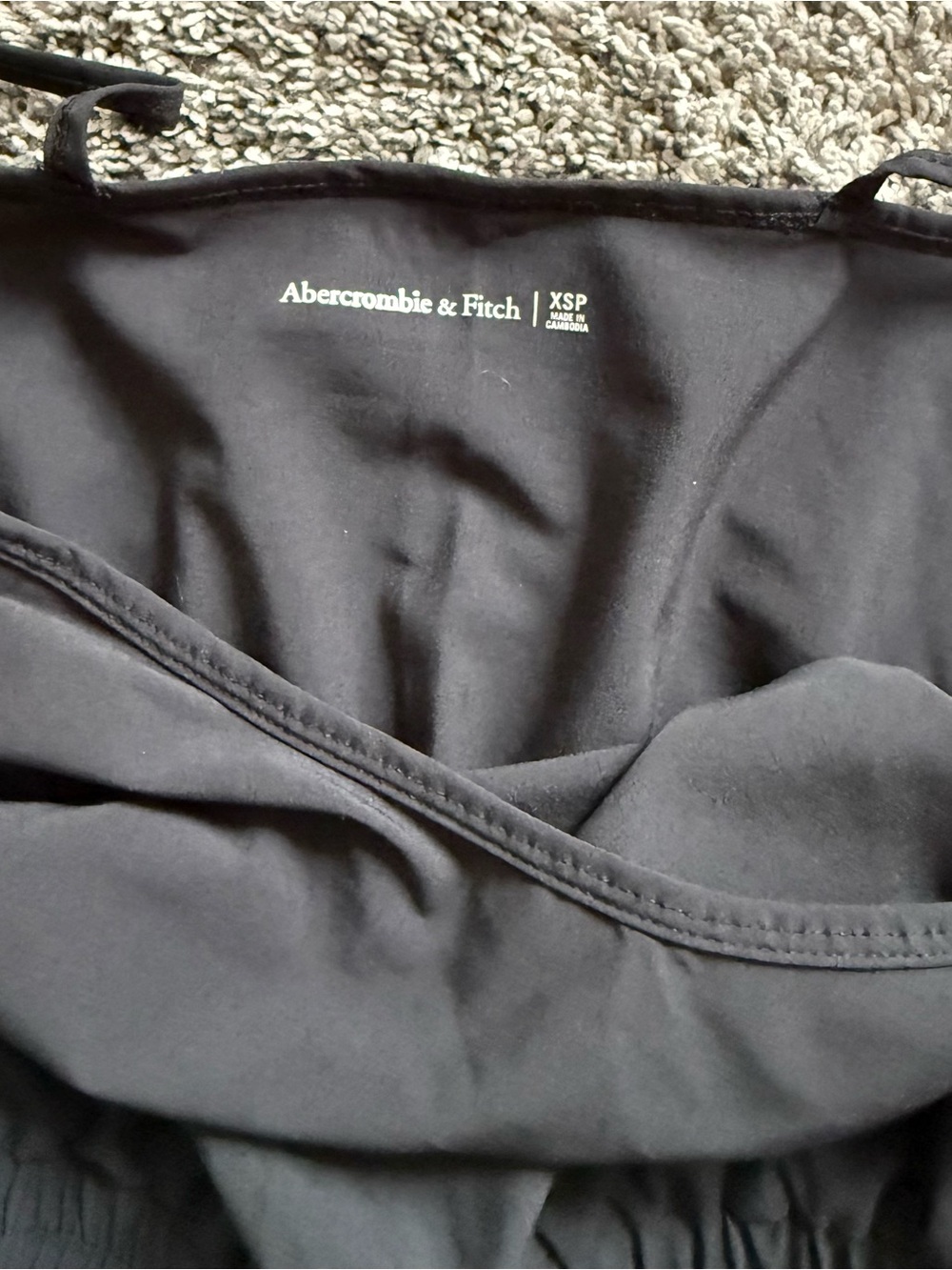 Abercrombie & Fitch Black Smocked-Waist Romper - Picture 2 of 3